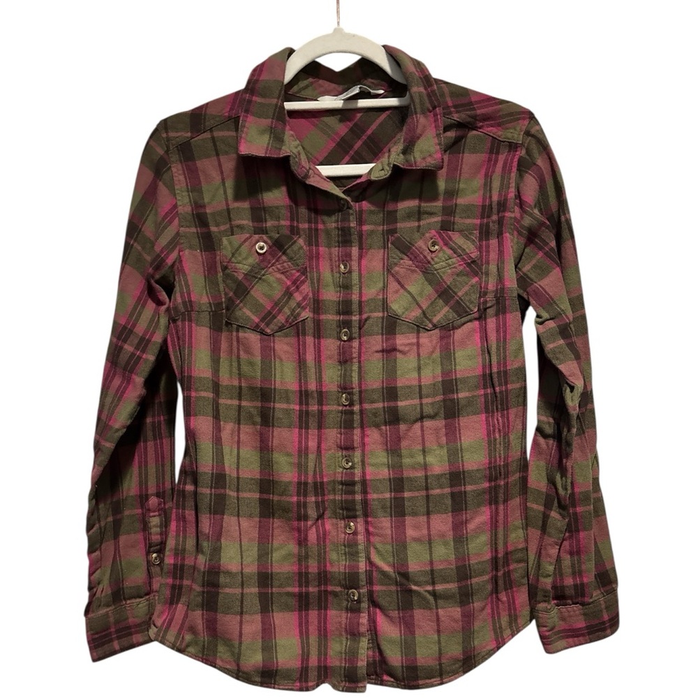 Gander Mountain Guide Series Plaid Flannel Button-Down Shirt Women’s - Picture 2 of 4